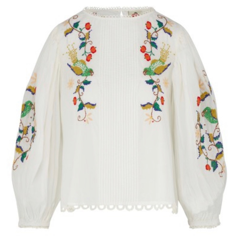 Farm Rio “Pitanga Embroidery Blouse”. New with tags from Sundance. - Picture 3 of 13
